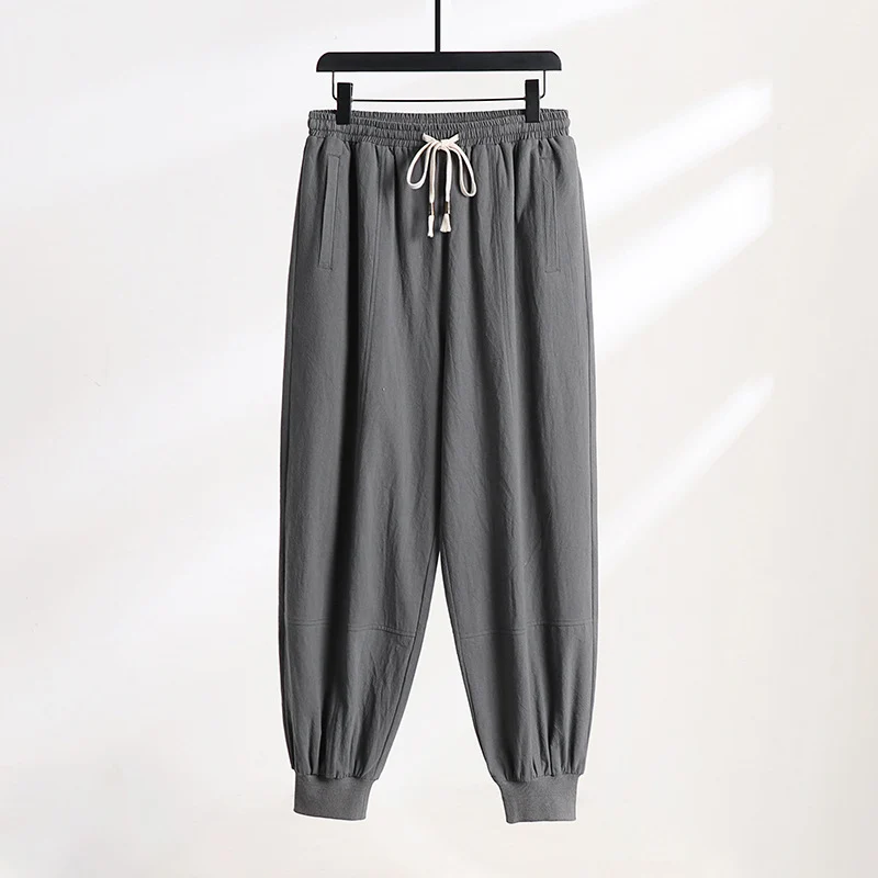 Herren Leichte Baumwoll-Jogginghose mit Kordelzug, Elastischem Bündchen und praktischen Taschen Drune