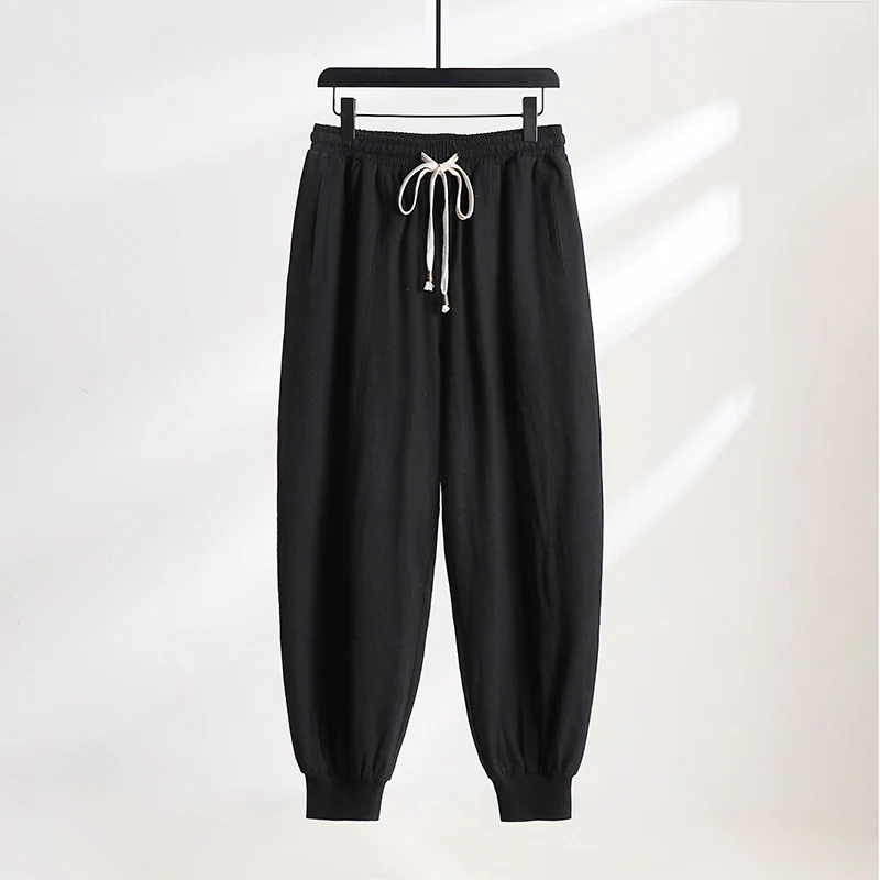 Herren Leichte Baumwoll-Jogginghose mit Kordelzug, Elastischem Bündchen und praktischen Taschen Drune