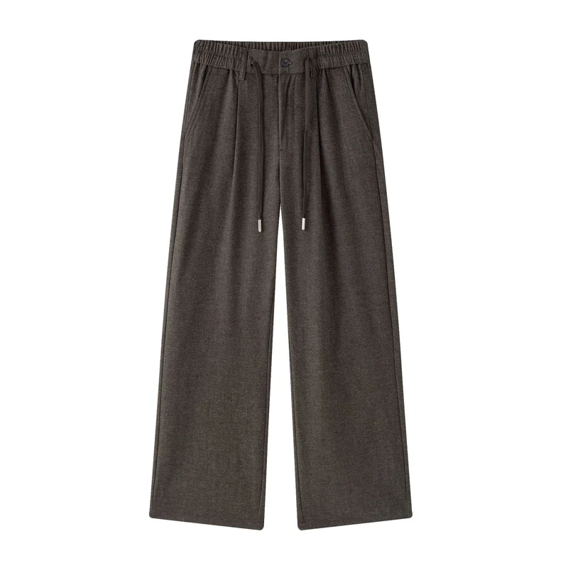 Damen weite Jersey-Loungehose mit elastischem Komfortbund und Tunnelzug Drune