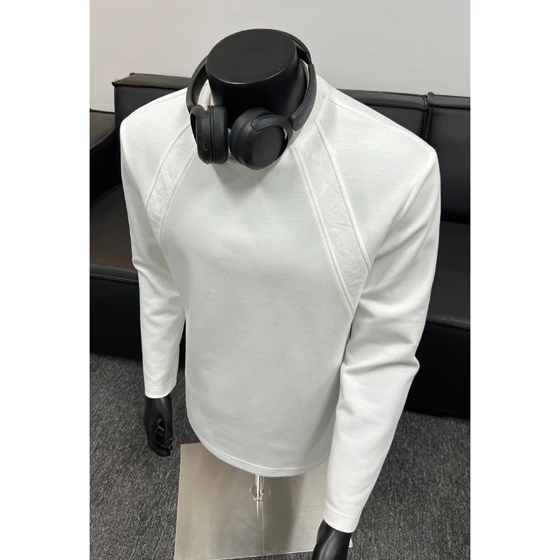 Herren Feinstrick-Sweatshirt mit Raglanärmeln und strukturierter Schulterpasse Drune