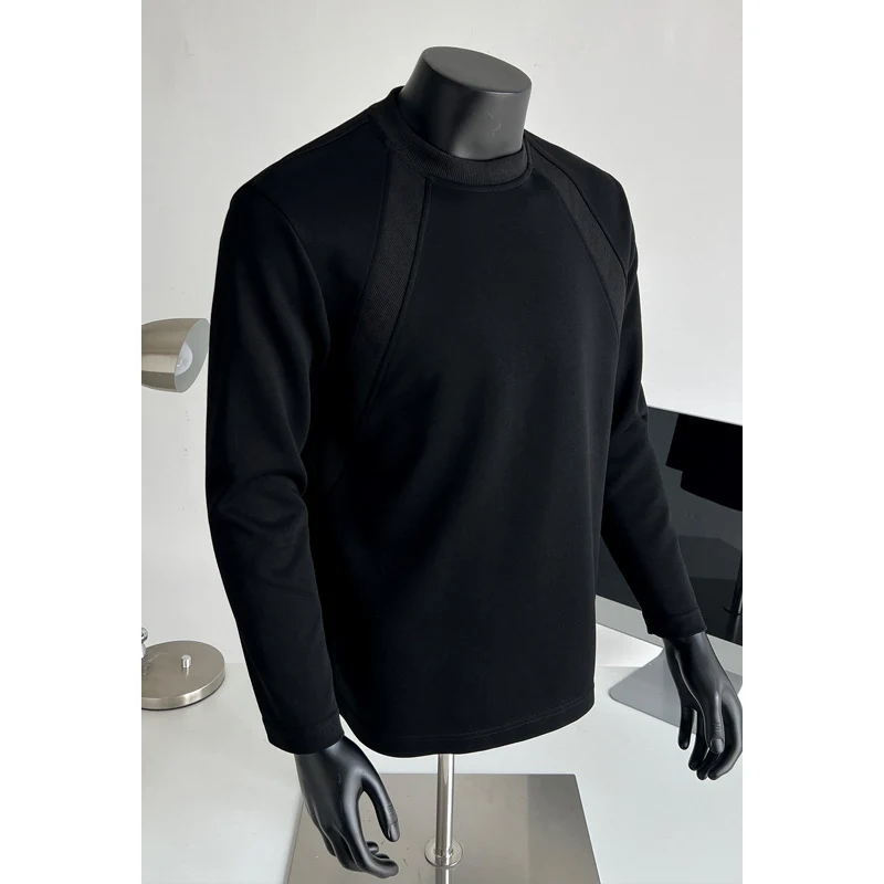 Herren Feinstrick-Sweatshirt mit Raglanärmeln und strukturierter Schulterpasse Drune