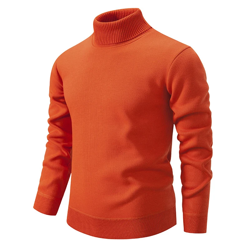 Herren Feinstrick Rollkragenpullover mit schmaler Passform und gerippten Bündchen Drune
