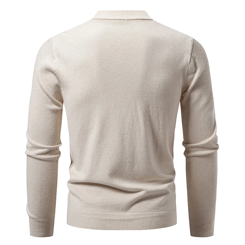 Herren Feinstrick-Cardigan mit V-Ausschnitt und vertikalem Zopfmuster Drune