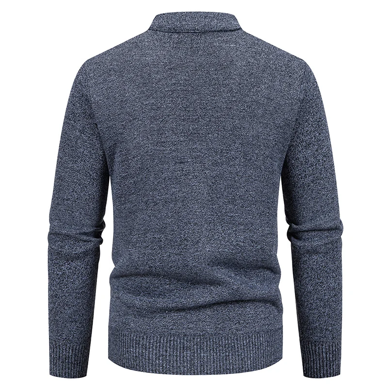 Herren Feinstrick-Cardigan mit Rautenmuster, Knopfleiste und Eingrifftaschen Drune