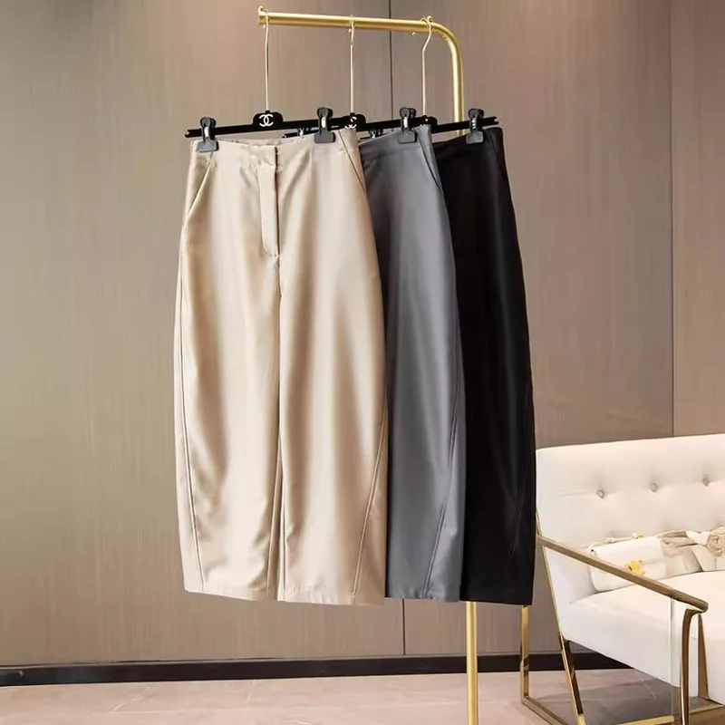 Damen Elegante weite Stoffhose Drune