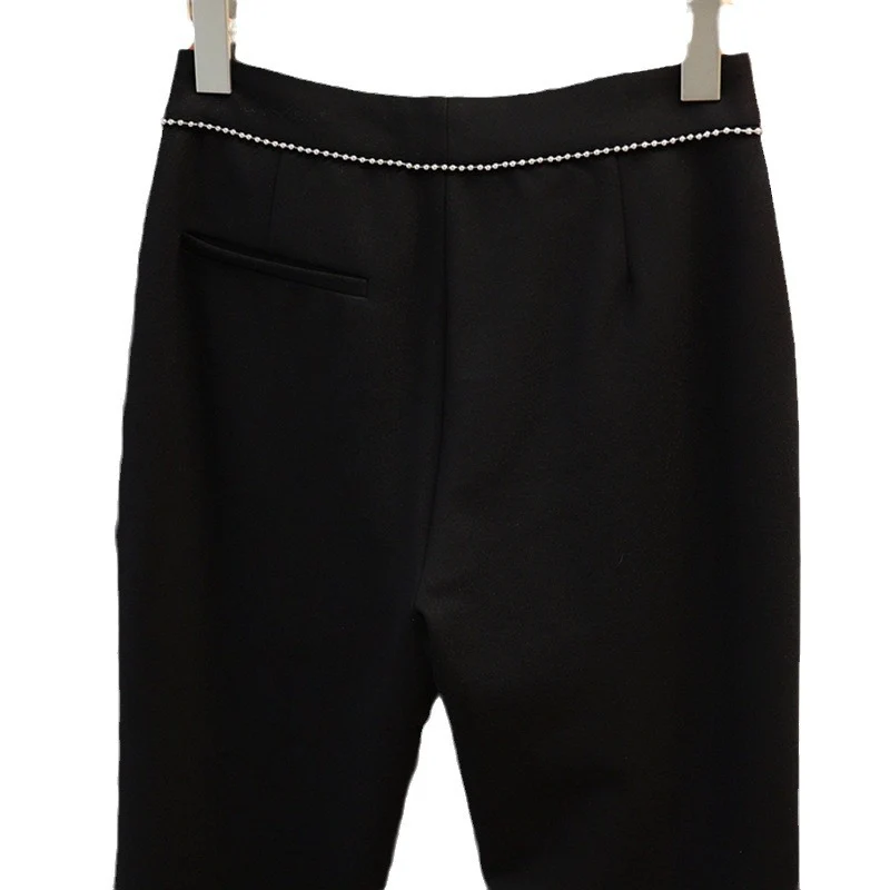 Damen Elegante undmodische Bundfaltenhose Drune