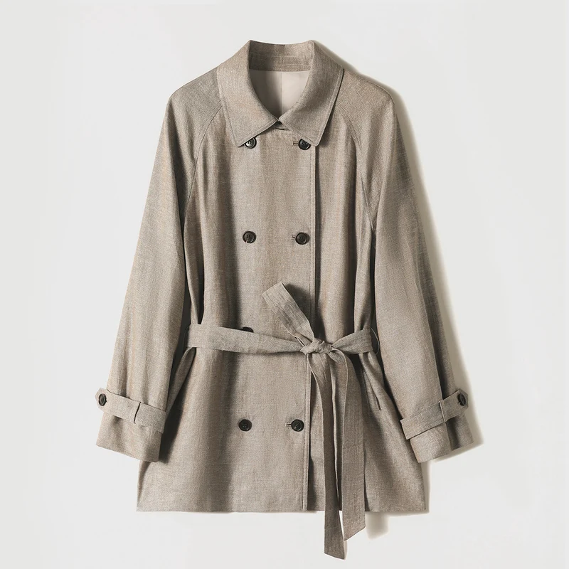 Damen Elegante und zeitlose Trenchjacke Drune