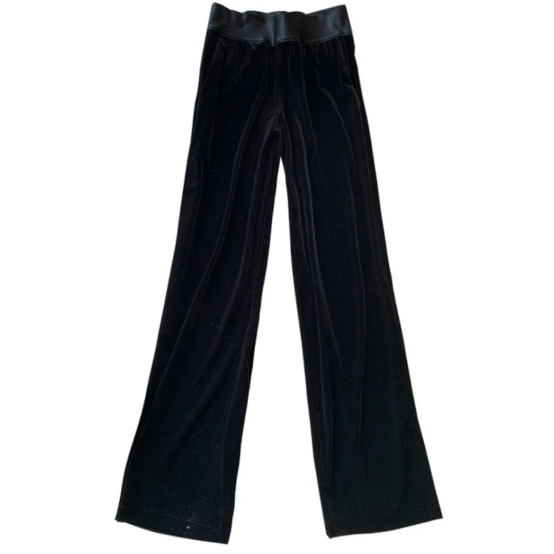 Damen Elegante und weite Plissee-Stoffhose Drune
