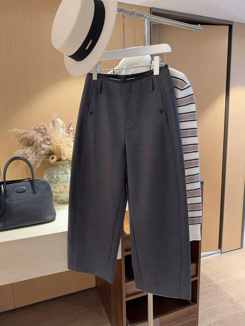 Damen Elegante und weite Anzughose Drune