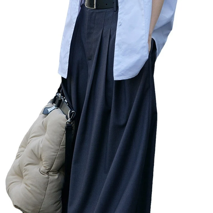 Damen Elegante und weit geschnittene Palazzo-Hose Drune