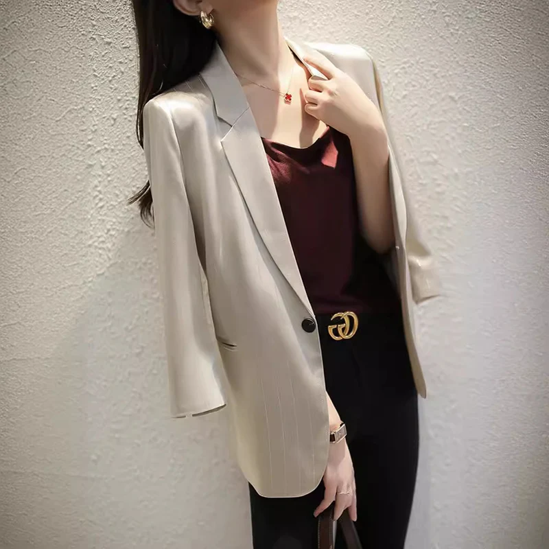 Damen Elegante und vielseitige Blazerjacke Drune