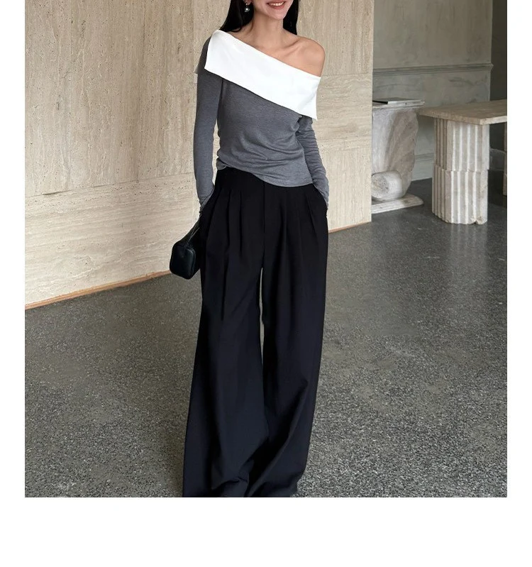 Damen Elegante und stilvolle Jumpsuit mit off-shoulder Design Drune