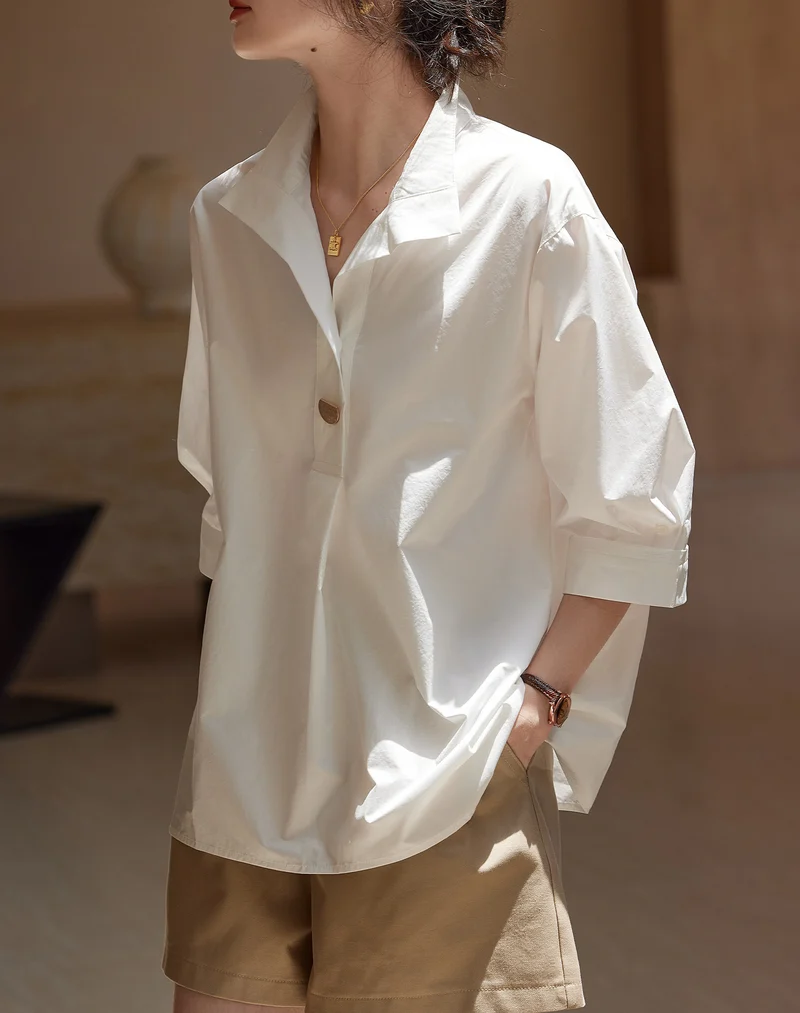 Damen Elegante und luftige Bluse mit modernem Schnitt Drune