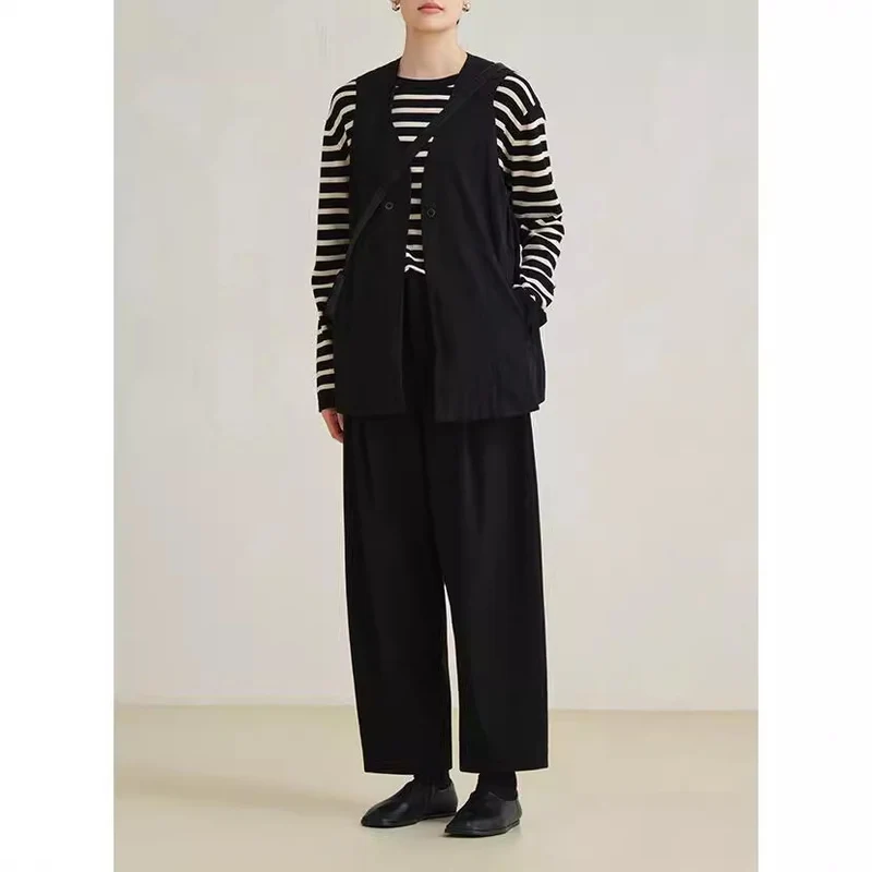 Damen Elegante und lockere Palazzo-Hose Drune