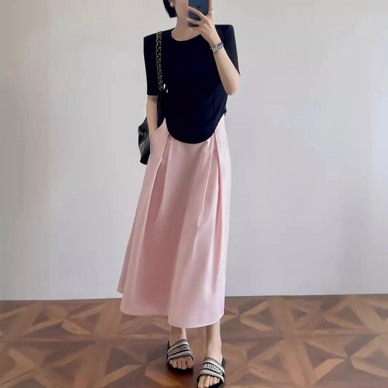 Damen Elegante und lässige Midi-Bluse mit Knopfdetail Drune