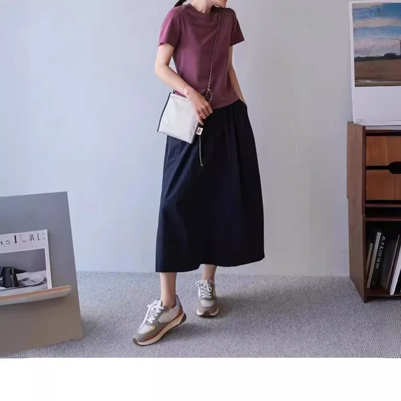 Damen Elegante und lässige Maxiskirt Drune