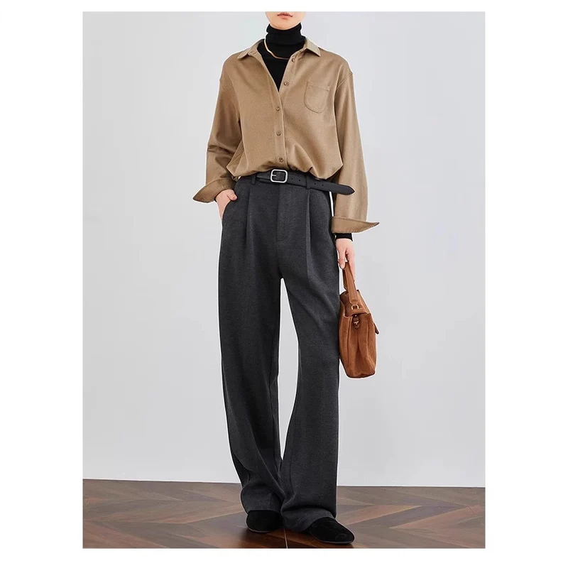 Damen Elegante und lässige Baumwollbluse Drune