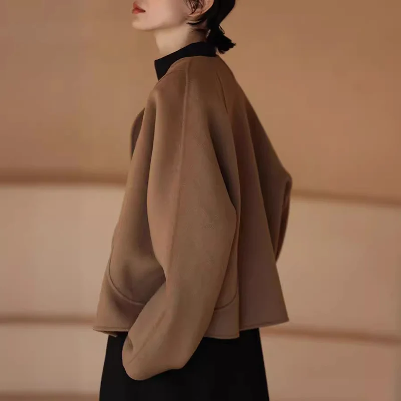 Damen Elegante und gemütliche Jacke mit asymmetrischem Schnitt Drune
