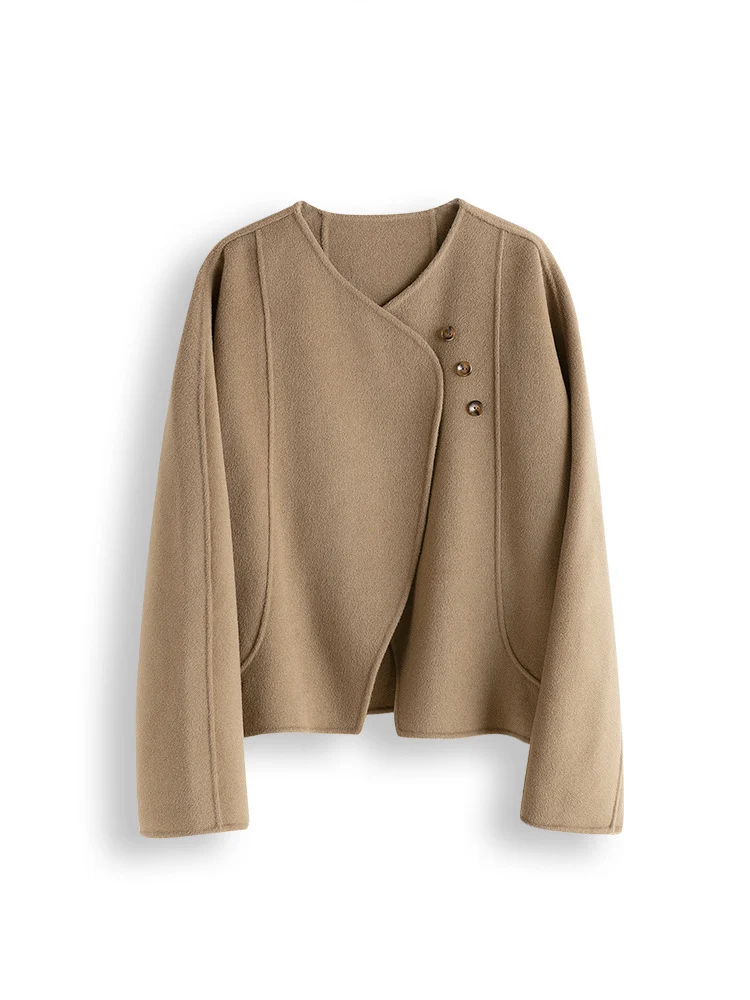 Damen Elegante und gemütliche Jacke mit asymmetrischem Schnitt Drune