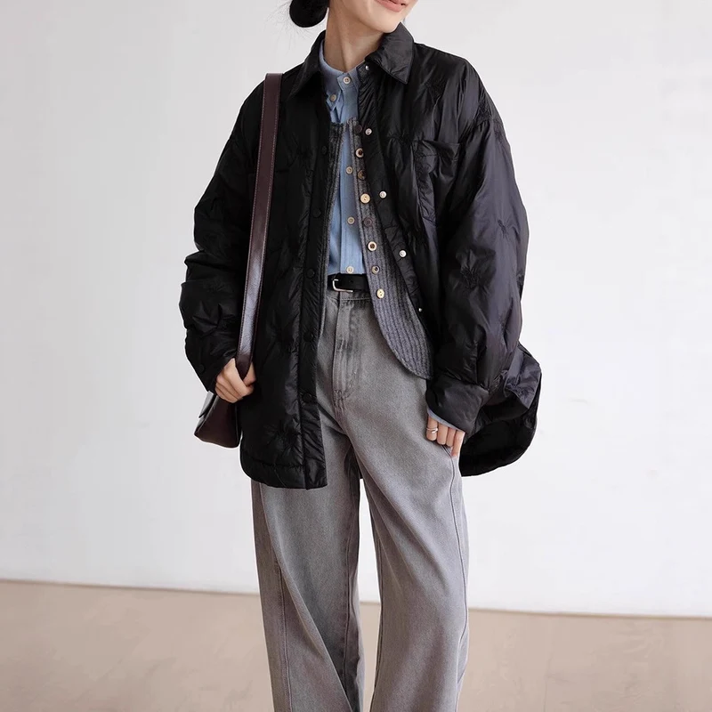 Damen elegante und gefütterte Übergangsjacke Drune