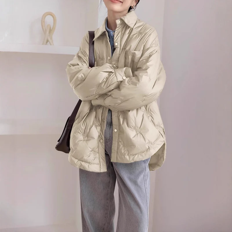 Damen elegante und gefütterte Übergangsjacke Drune