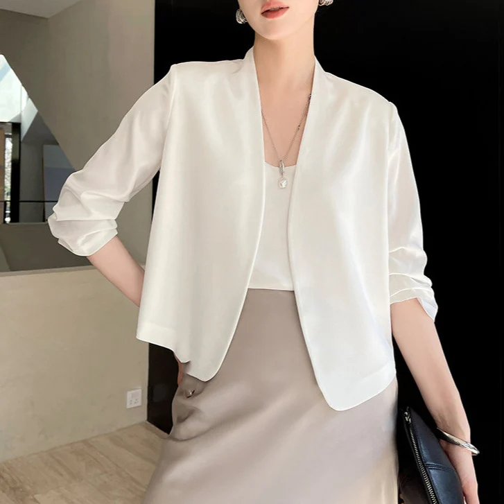 Damen Elegante und fließende Midirock Drune