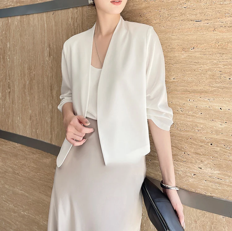 Damen Elegante und fließende Midirock Drune