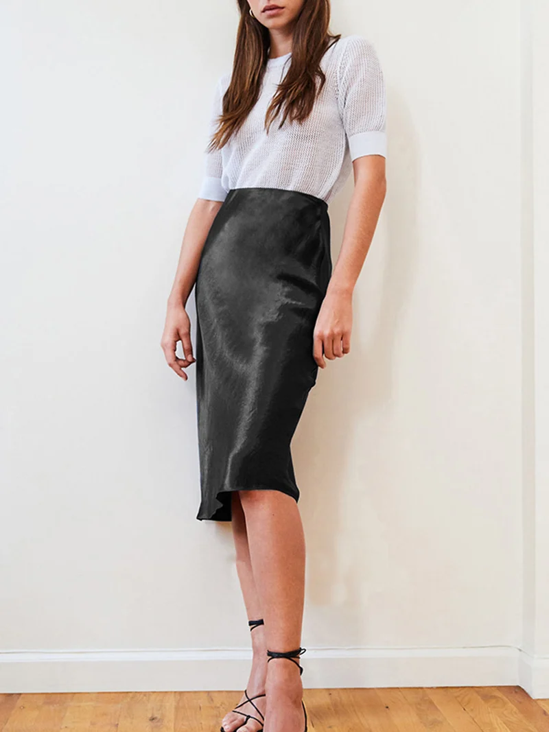 Damen Elegante und fließende Midibluse Drune