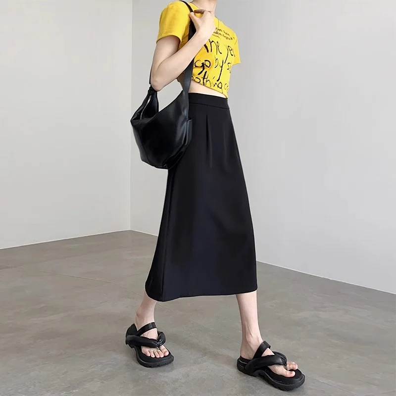 Damen Elegante und fließende Maxirock Drune