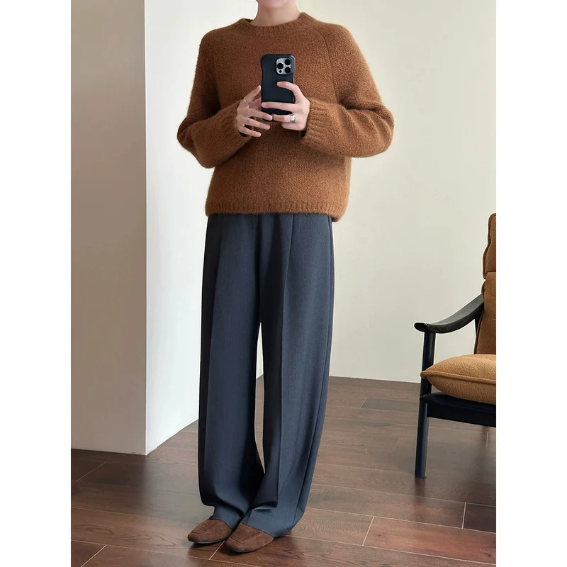 Damen Elegante und bequeme weite Anzughose Drune