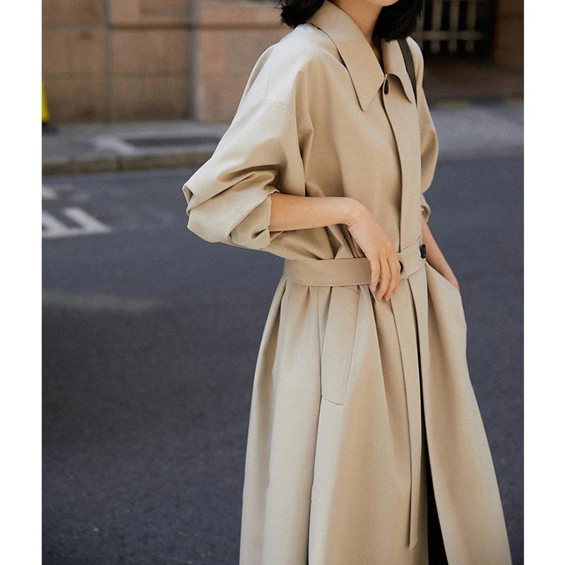 Damen Elegante und bequeme Trenchcoat Drune