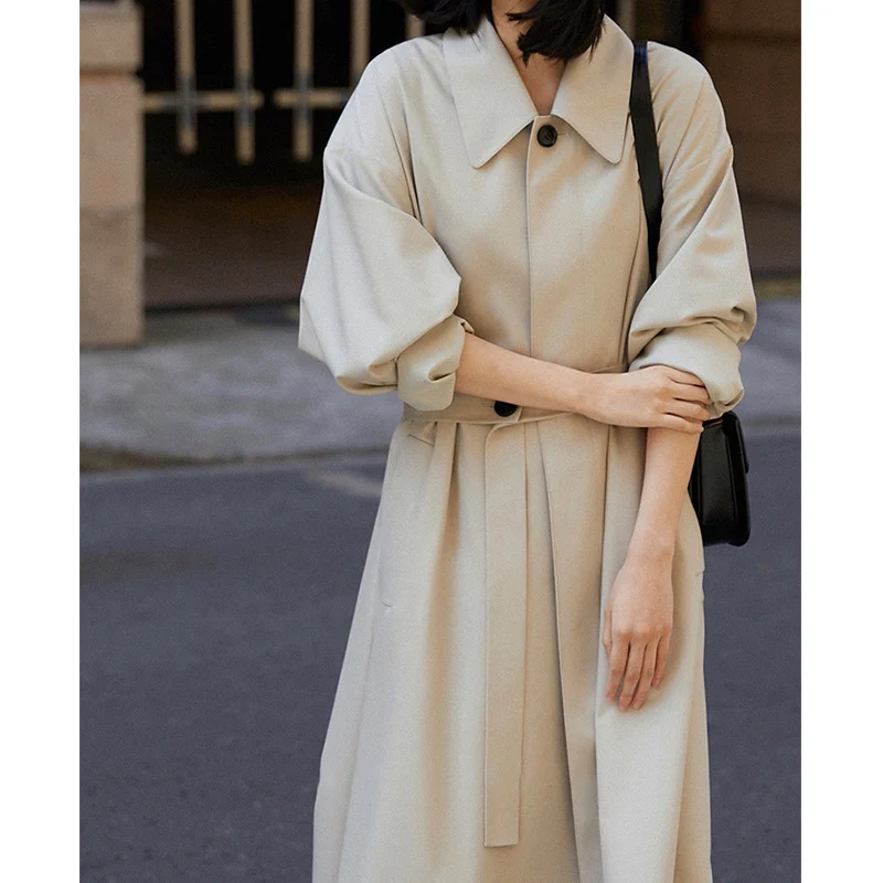 Damen Elegante und bequeme Trenchcoat Drune