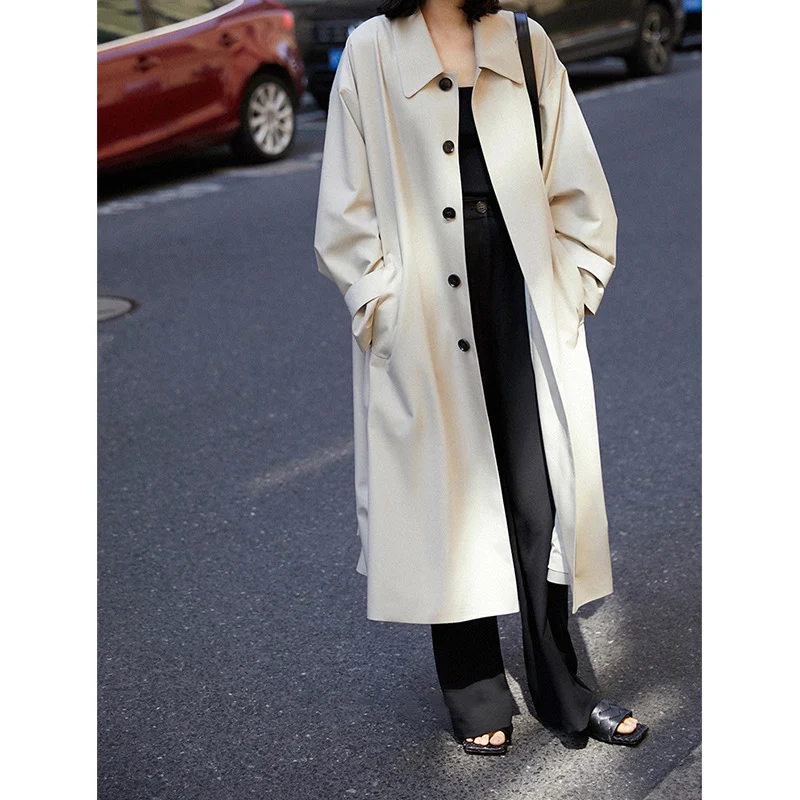 Damen Elegante und bequeme Trenchcoat Drune