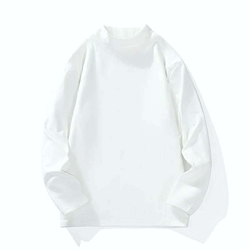 Herren Lässiges Oversize-Mockneck-Longsleeve aus Feinstrick mit verlängertem Schnitt Drune