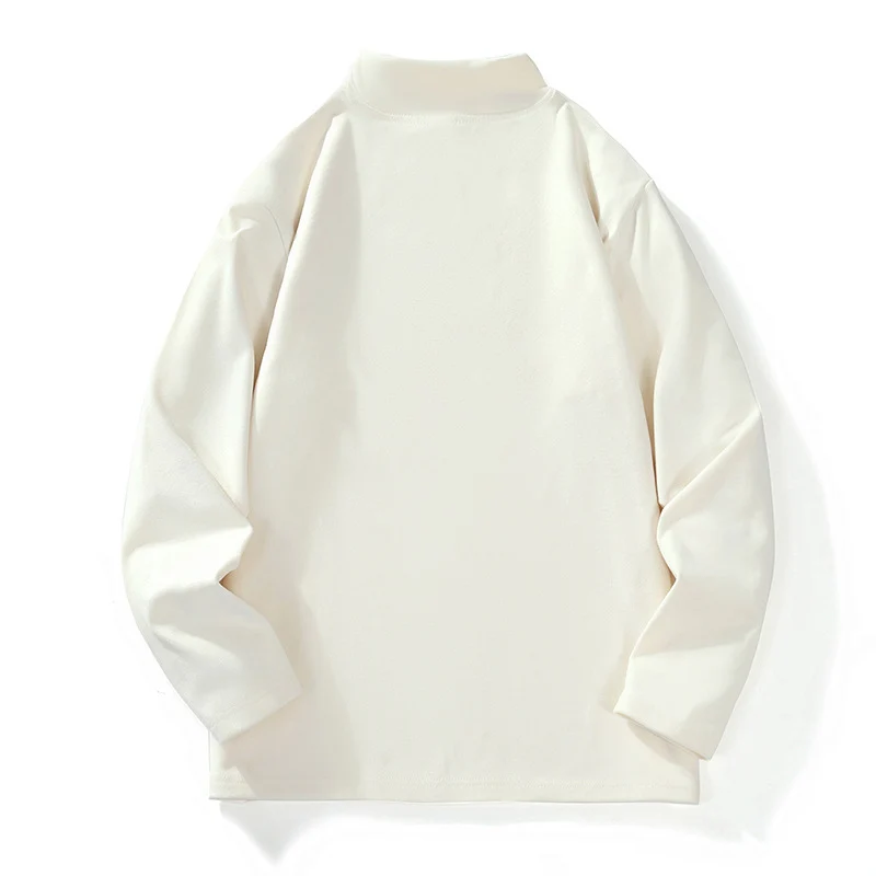 Herren Lässiges Oversize-Mockneck-Longsleeve aus Feinstrick mit verlängertem Schnitt Drune
