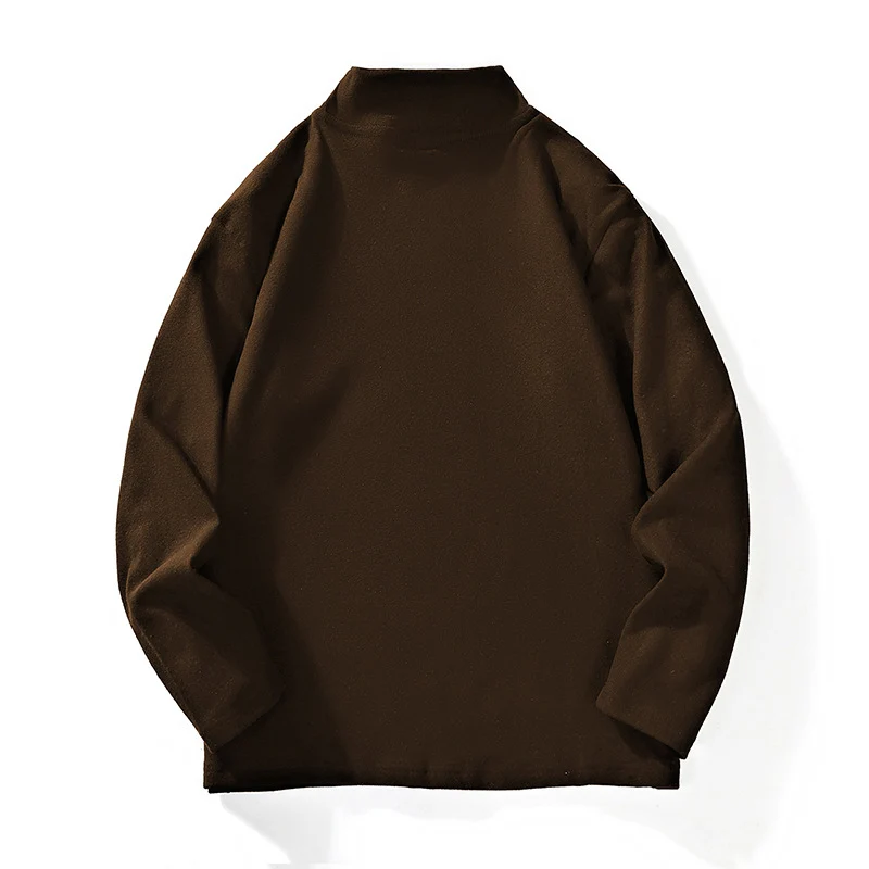 Herren Lässiges Oversize-Mockneck-Longsleeve aus Feinstrick mit verlängertem Schnitt Drune