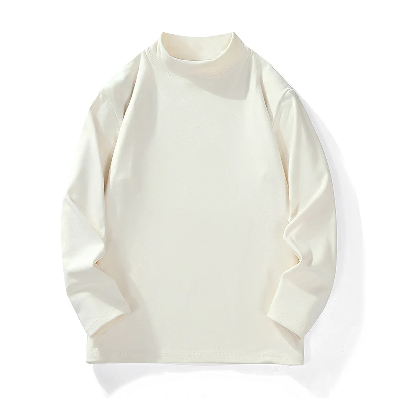 Herren Lässiges Oversize-Mockneck-Longsleeve aus Feinstrick mit verlängertem Schnitt Drune