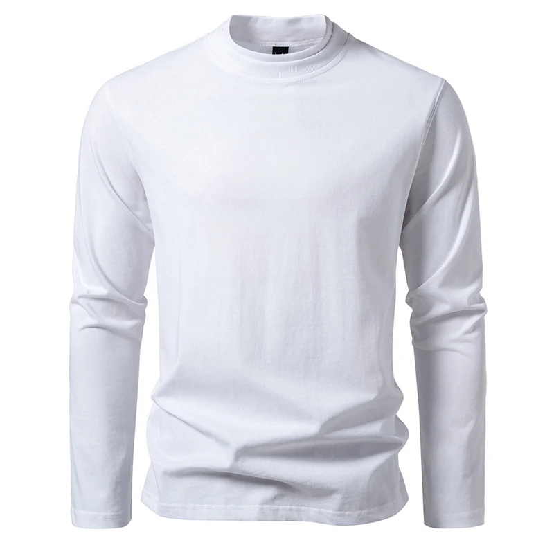 Herren Langes Feinstrick-Shirt mit Mockneck, geripptem Kragen und schlanker Silhouette Drune