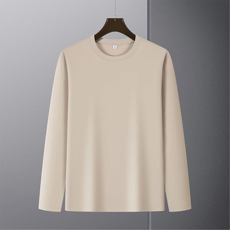 Herren Langarmshirt aus Premium-Baumwollmix mit Rundhalsausschnitt und feiner Rippstruktur Drune