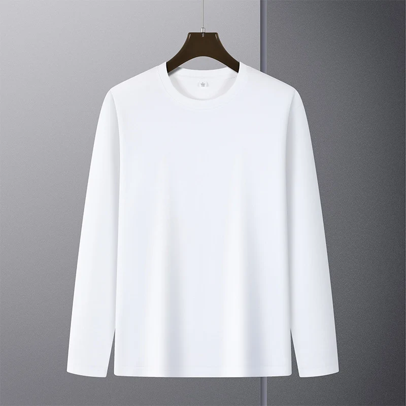 Herren Langarmshirt aus Premium-Baumwollmix mit Rundhalsausschnitt und feiner Rippstruktur Drune