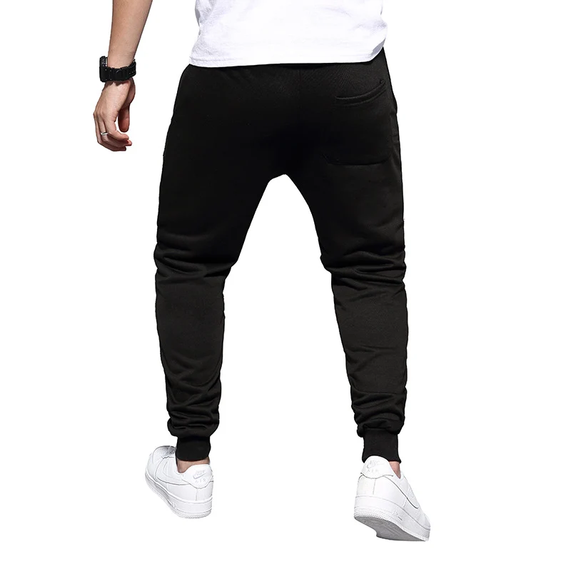 Herren Jogginghose mit tiefem Schritt, Distressed-Knieeinsatz und schmal zulaufendem Bein Drune