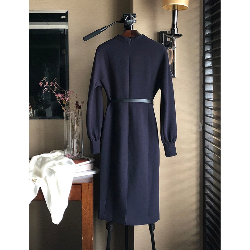 Damen Elegant geschnittenes Hemdkleid Drune