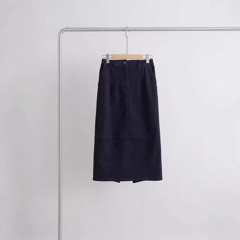 Damen Elegant geschnittener Midirock Drune