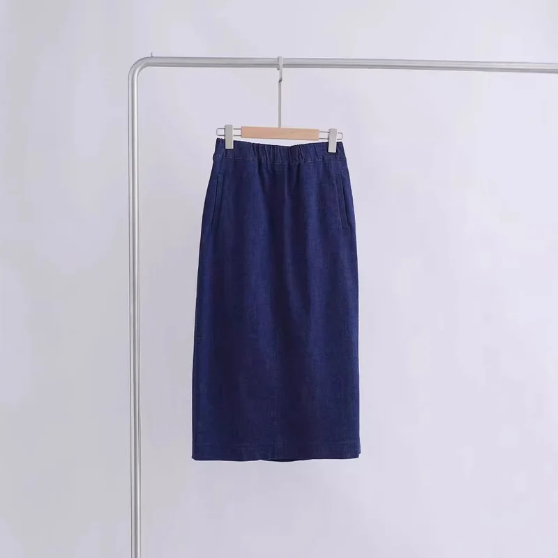 Damen Elegant geschnittener Midirock Drune