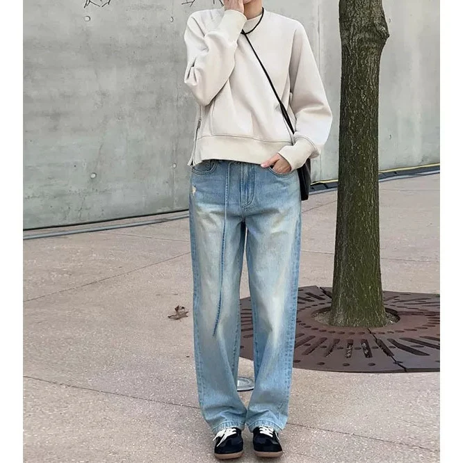 Damen Bequemer Sweatshirt mit raglan Ärmel Drune