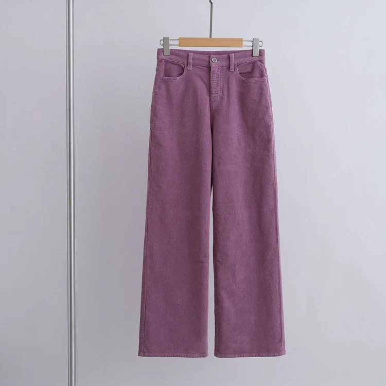 Damen Bequeme und weite Cordhose Drune
