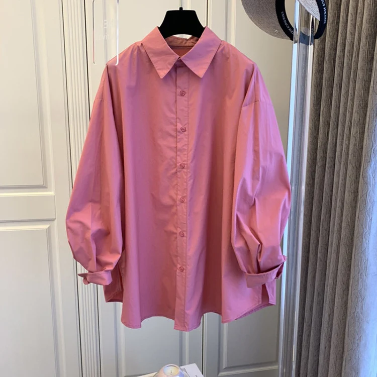 Damen Bequeme und stilvolle Oversized-Bluse Drune
