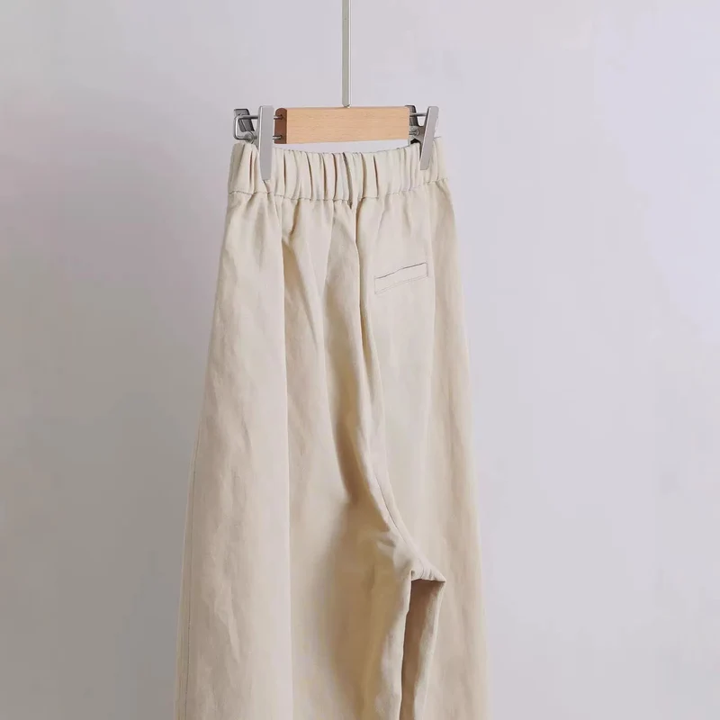 Damen Bequeme und lässige weit geschnittene Stoffhose Drune