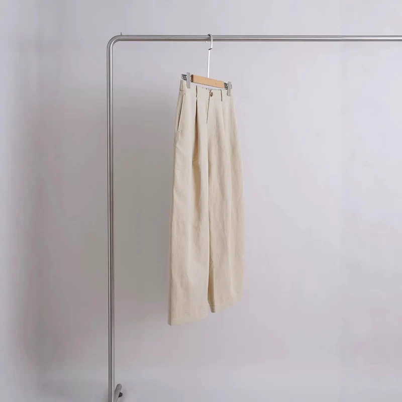 Damen Bequeme und lässige weit geschnittene Stoffhose Drune