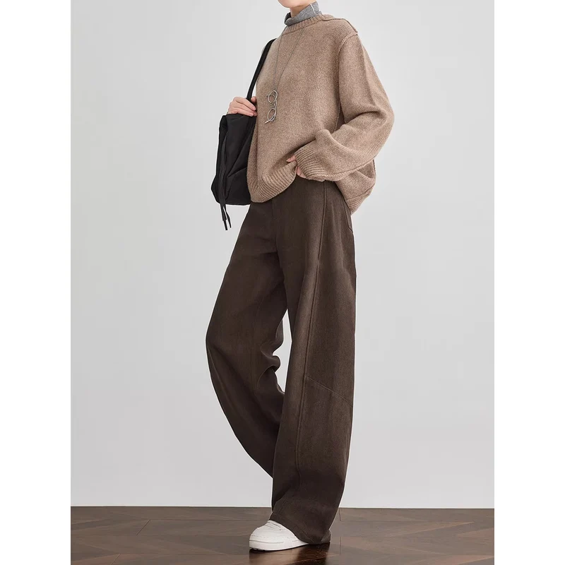 Damen Bequeme und elegante weite Cordhose Drune